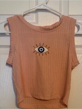 Eye Peach Sleeveless Top